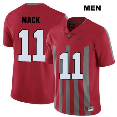 Men's NCAA Ohio State Buckeyes Austin Mack #11 College Stitched Elite Authentic Nike Red Football Jersey JE20I12NS